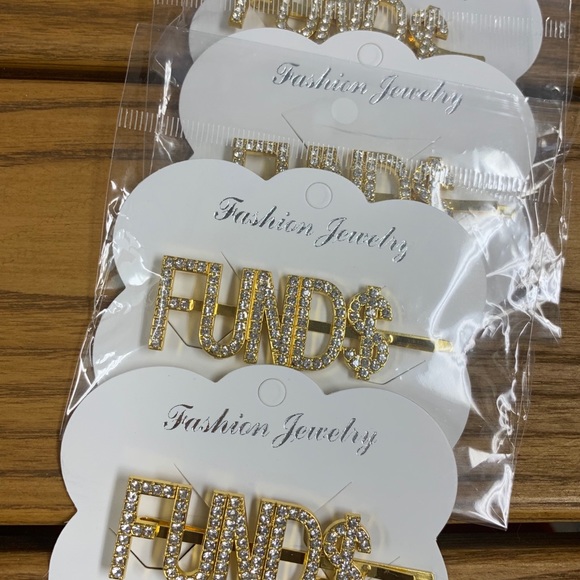 FUNDS Rhinestone Hair Clips - Picture 2 of 3